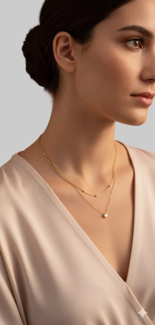 Double Shine Zirconia Choker