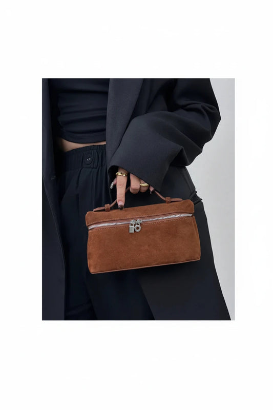 Genuine Suede Leather Handbag