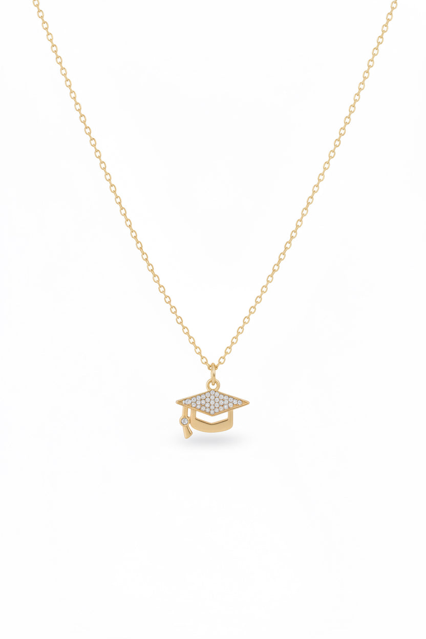Graduation Hat Pendant Necklace