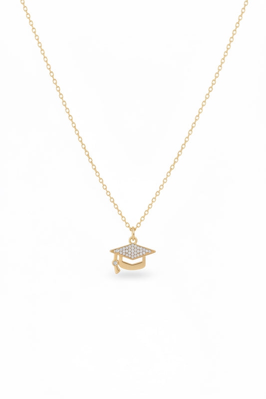 Graduation Hat Pendant Necklace
