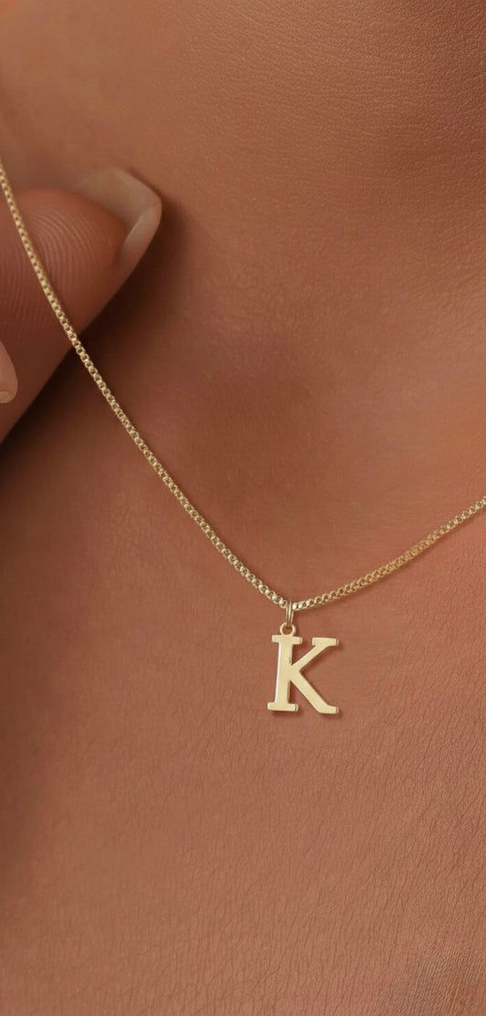 A–Z Initial Gold Necklace
