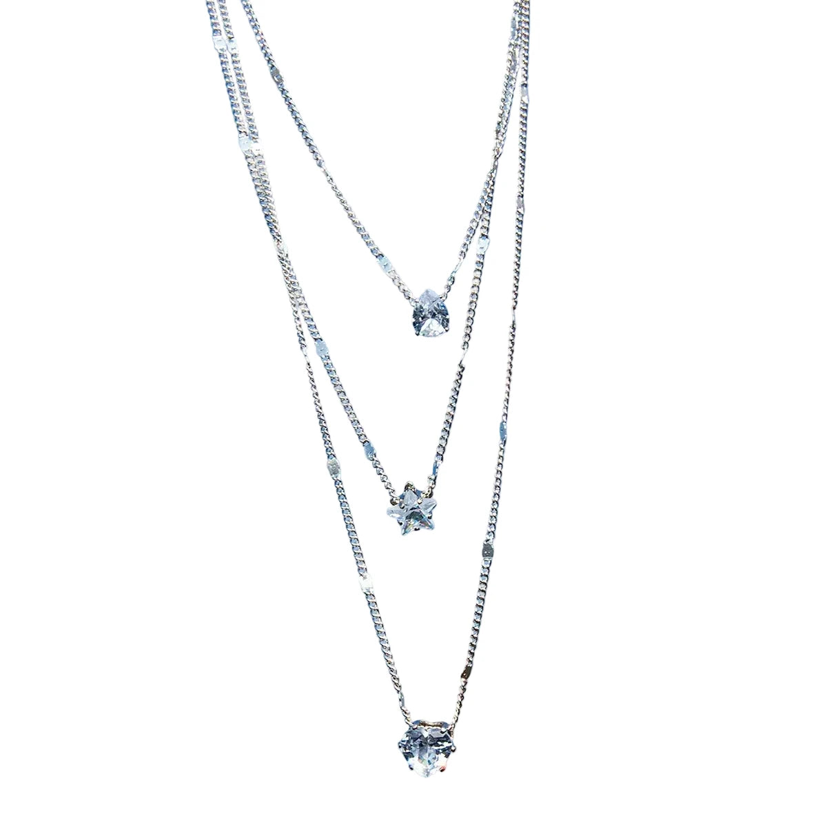 Sparkling Heart Pendant Necklace