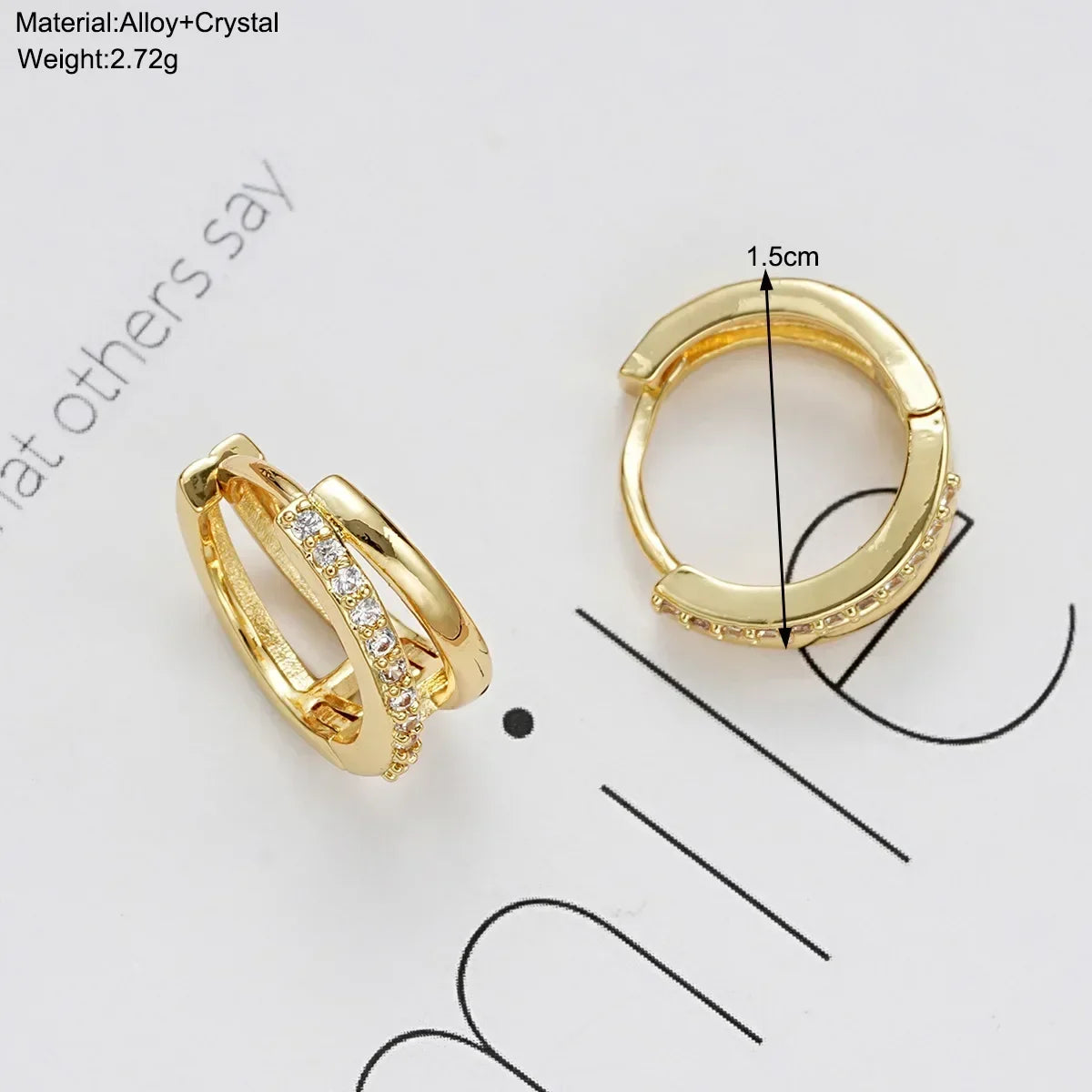 Gold Double Hoop Earrings