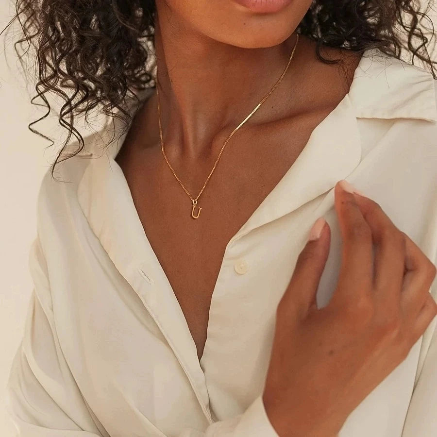 A–Z Initial Gold Necklace