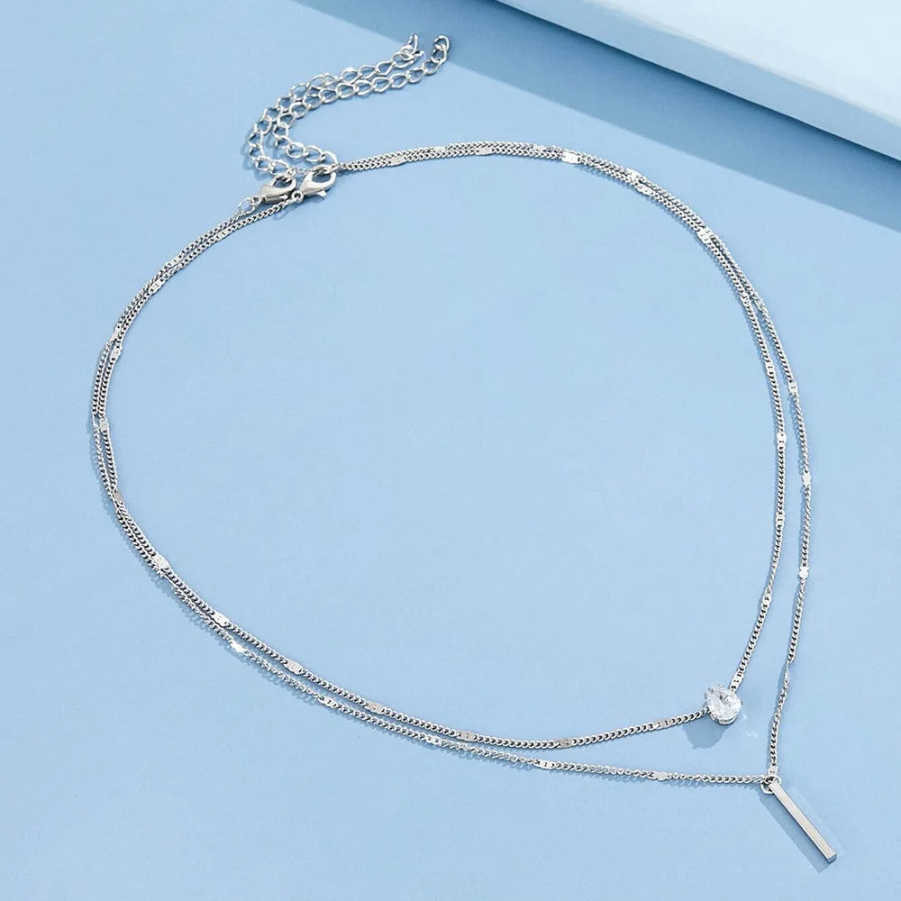 Sparkling Heart Pendant Necklace
