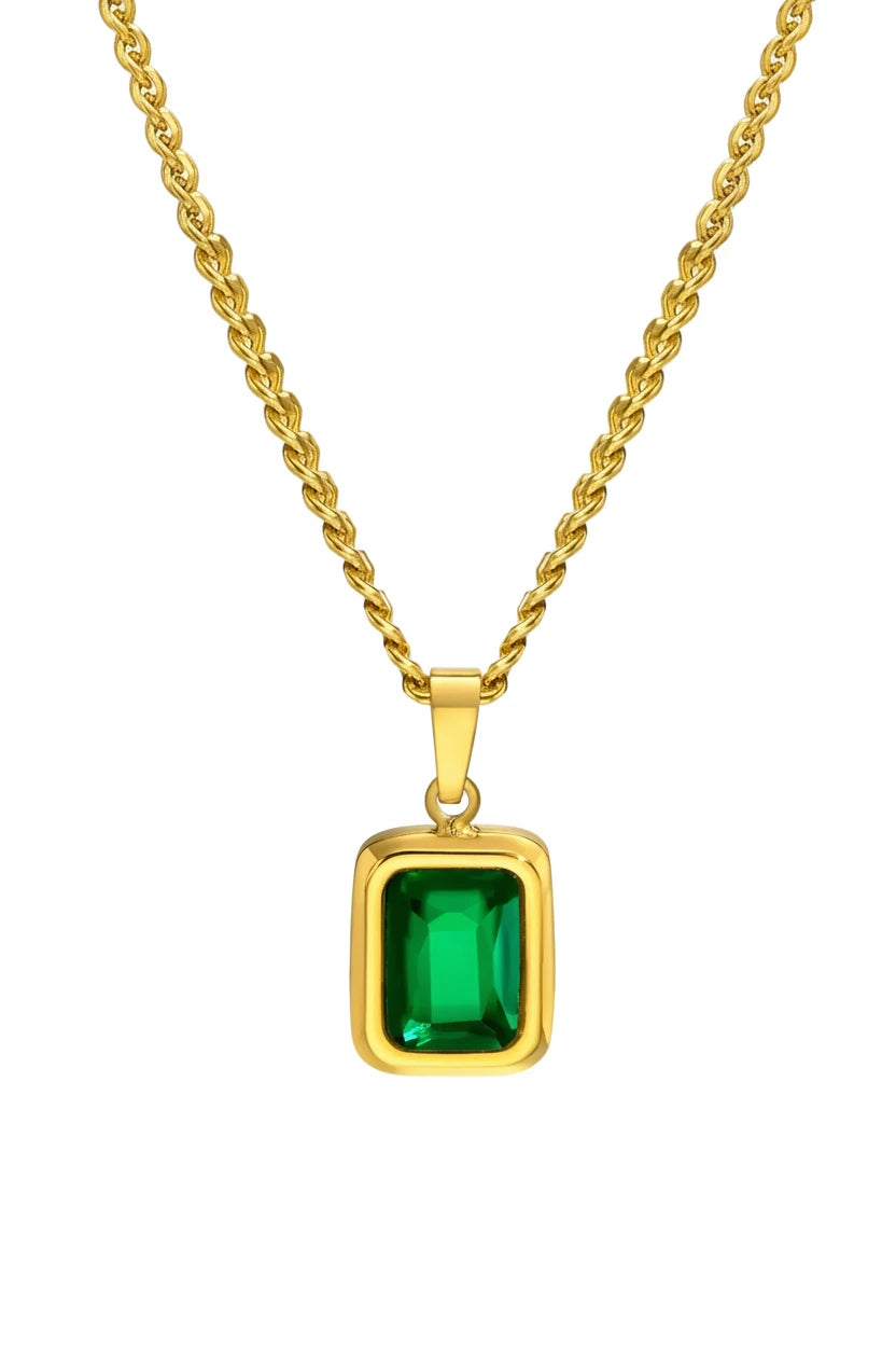 Green Zircon Pendant