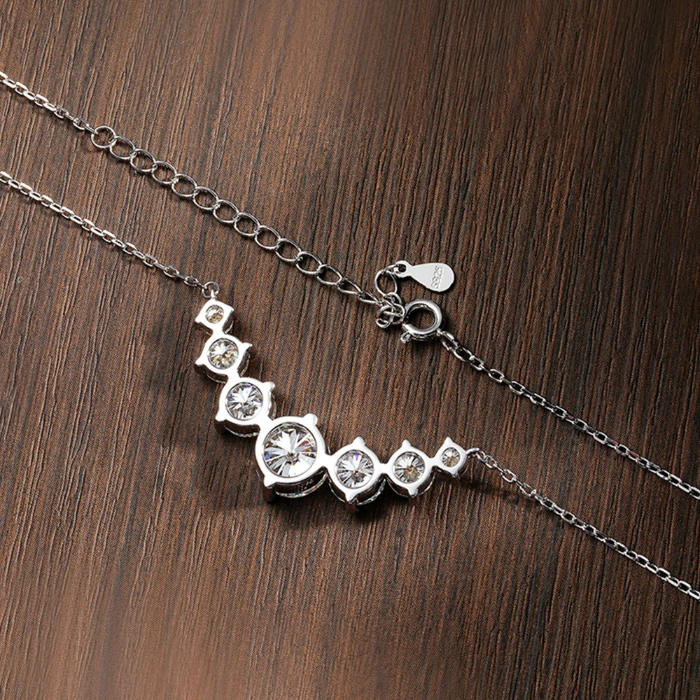 Moissanite Oval Pendant