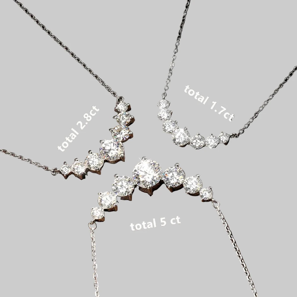 Moissanite Oval Pendant