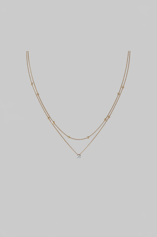 Double Shine Zirconia Choker
