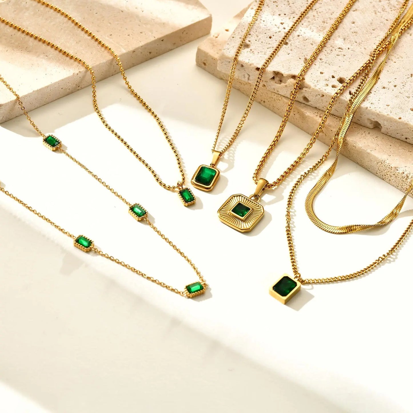 Green Zircon Pendant