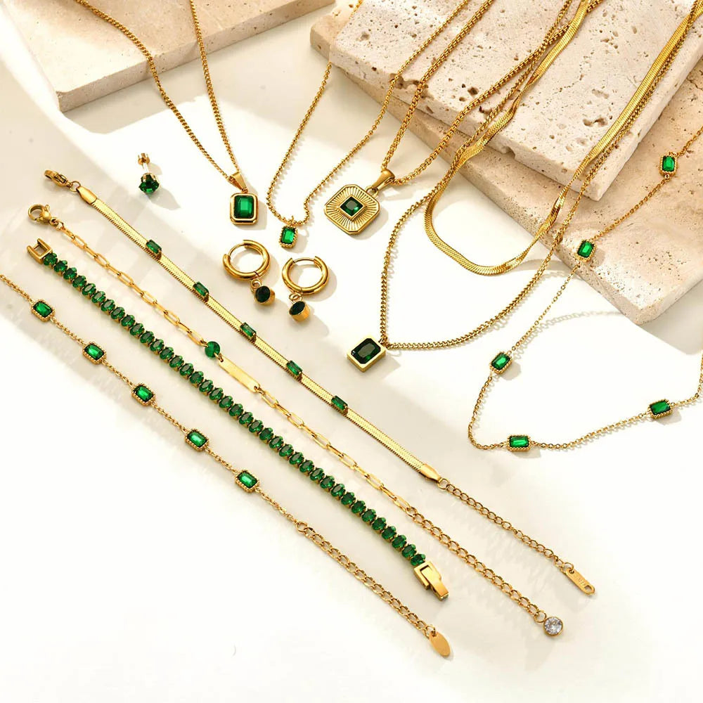 Green Zircon Pendant