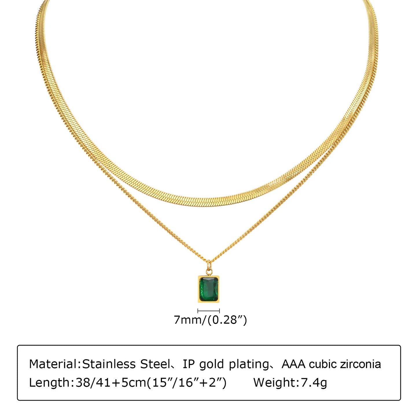 Green Zircon Pendant
