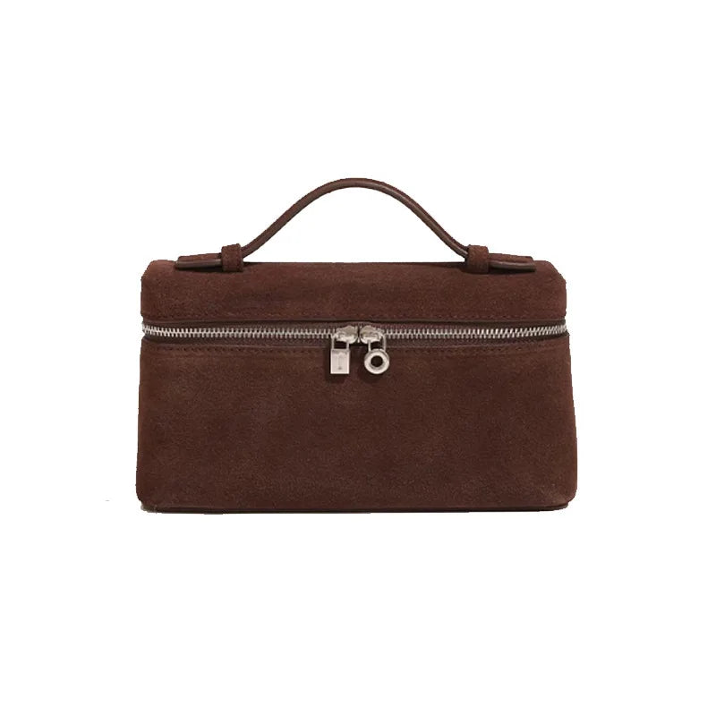 Genuine Suede Leather Handbag