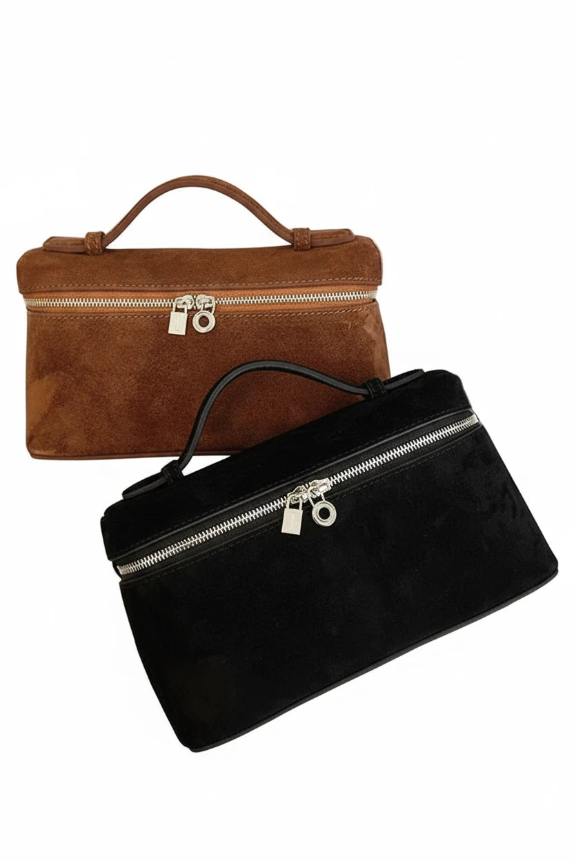 Genuine Suede Leather Handbag