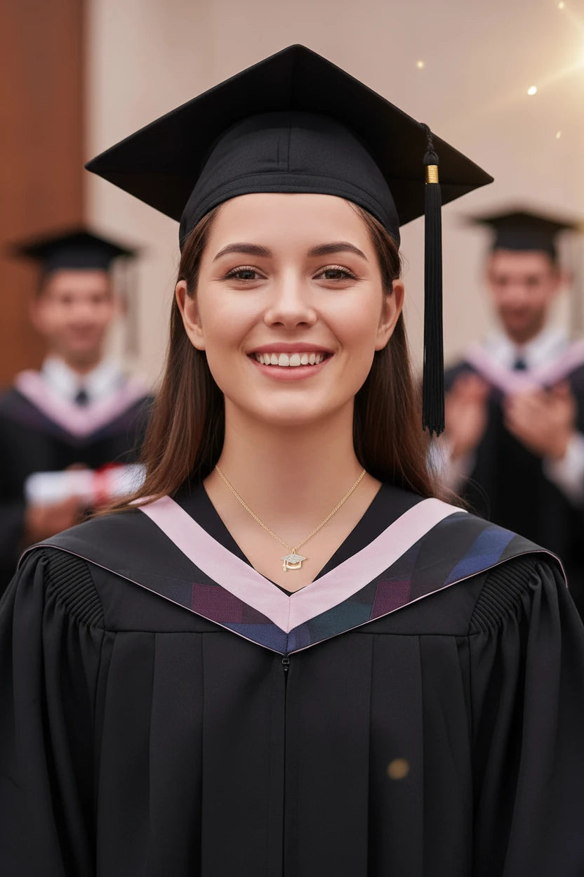 Graduation Hat Pendant Necklace
