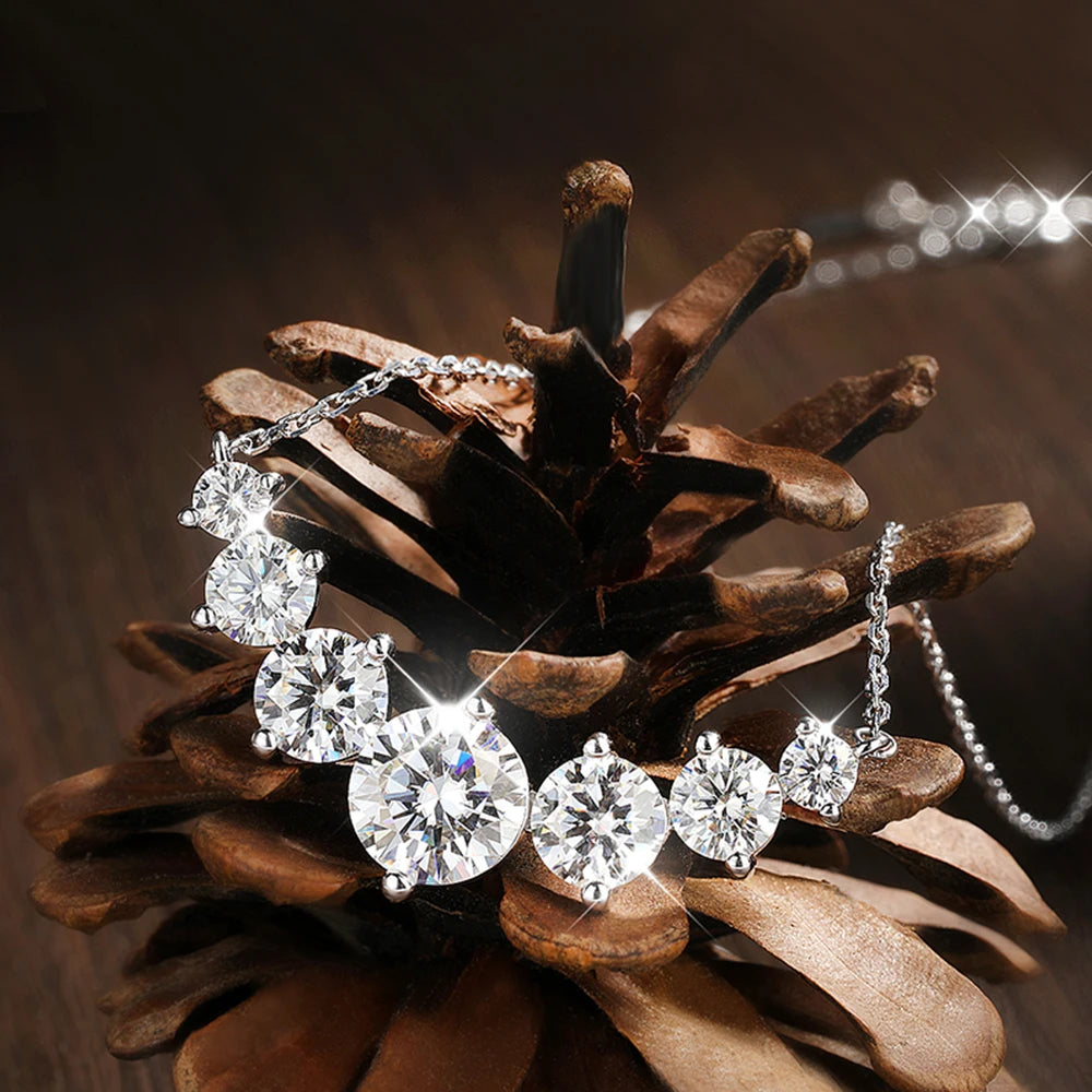 Moissanite Oval Pendant